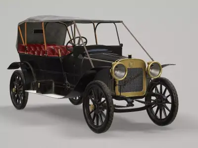 Russo-Baltique K12-20 Low-poly 3D model