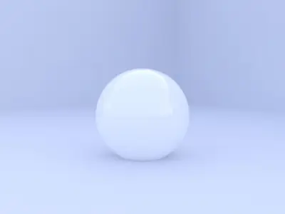 Orange light ball lamp Free 3D model