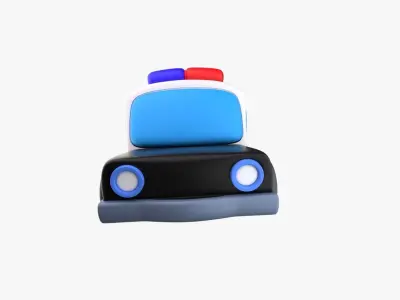 Police Car 3D model