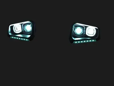 car lighting 3D model