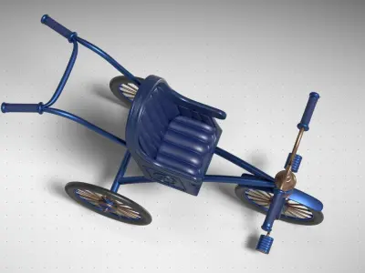 Medieval Convertable Tricycle 3D model