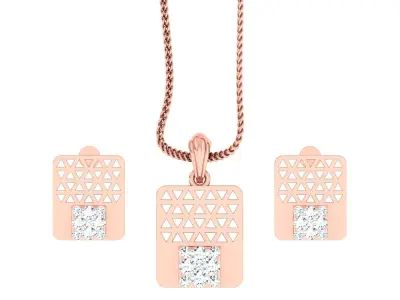 Pendant Earrings combo - 344 3D print model