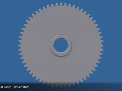 60-Tooth Spur Gear 03 3D print model