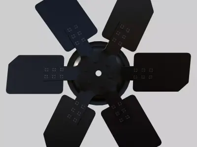 Engine Cooling Fan Low-poly 3D model
