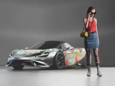 Maclaren Lt760 Low-poly 3D model