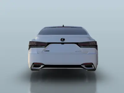 Lexus LS500 F Sport 2022 3D print model