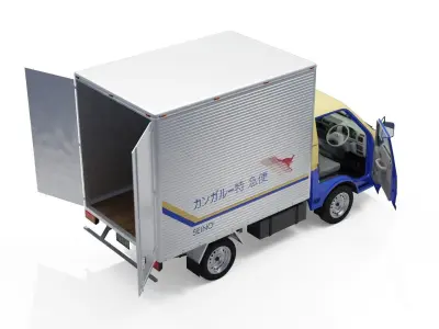 Mazda Bongo Truck Seino 2000 Low-poly 3D model