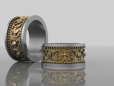 Marrige rings 3D print model