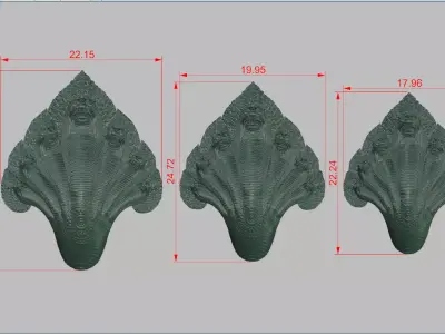 Dragong khmer Neak 3 size 3D print model