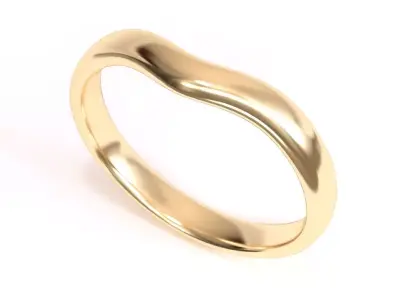 Elsa Peretti wedding band ring 3D print model
