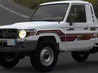 Toyota Land Cruiser Pickup j79 Shas 2010 to 2023 with v6 engine  3D model