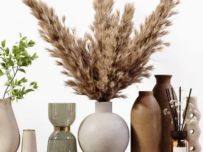 Decorative Set 164 Low-poly 3D model