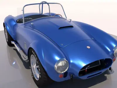 AC Cobra car M II 1963 High Poly and Low Poly 3D model