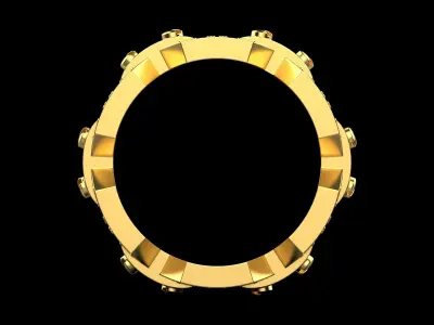 Luxury Diamonds Ring N22 3D print model