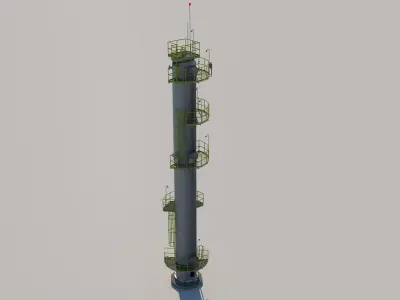 Depropanizer Column - Distillation Column 3D model