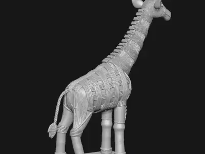 giraffe 3D print model
