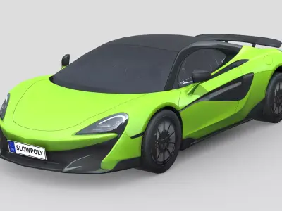 McLaren 600LT 2019 Low-poly 3D model