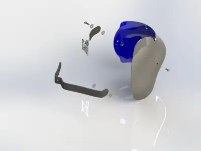 WG 7007 - Couter - Armour plate elbow 3D print model