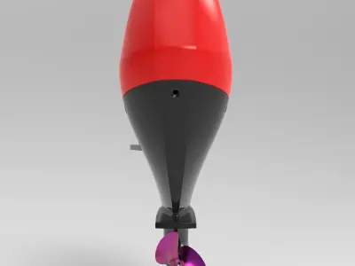 RC Boat Outboard Motor 3D print model