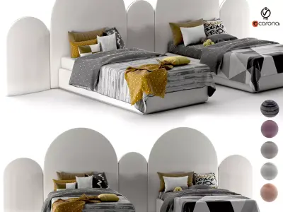 attached bed sport set39 3D model