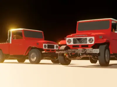 Classic Pick Up Truck  3D model