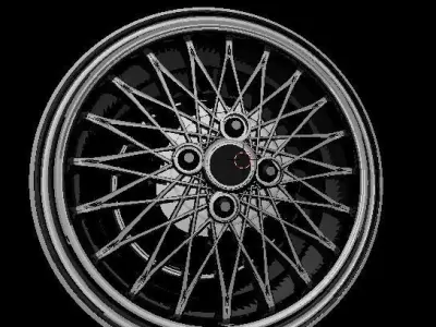 1 to 24 scale car rims 3D print model