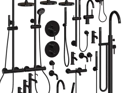  Set Faucets Omnires Y 3D model