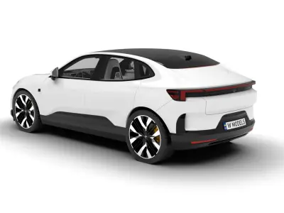Polestar 4 2024 3d model  3D model