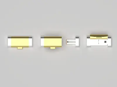 gold lock gl0009 3D print model