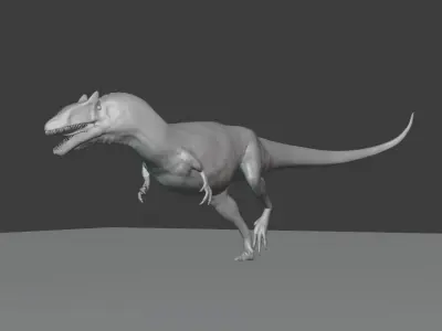 Allosaurus t - rex Low-poly 3D model