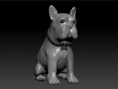 Bulldog french 3D model