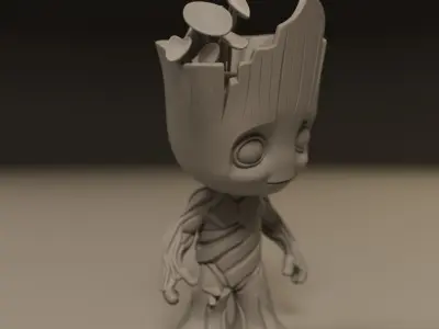 Baby Groot 3D print model