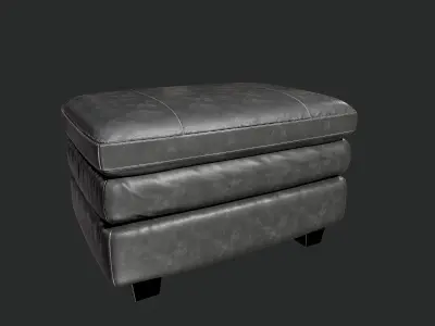 Gleason Chair Ottoman Sofa PBR 3D model 3D model