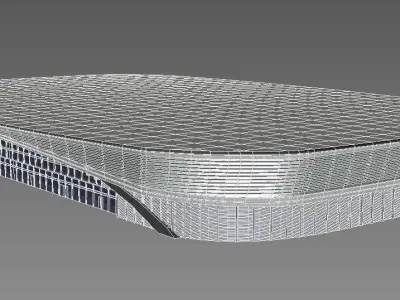 Stadium Adler-arena Low-poly 3D model