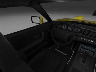 Porsche 944 Cabriolet with Interior HDRI 3D model