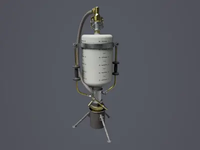 Quick Fill System 01 Low-poly 3D model