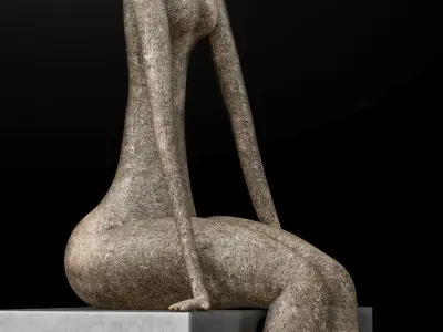 Marie-Madeleine Gautier Saint Lucia Sculpture Park 3D model