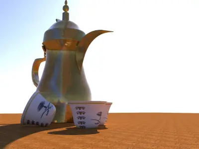 Arab Coffee Pot 3D model