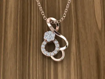 Jewelry Diamond Pendant 3D print model purchase