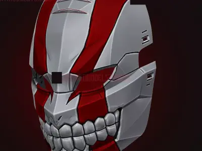 Hollow Mask Cosplay Halloween Costume 3D print model