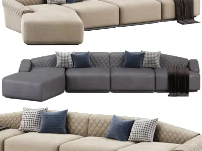 Anguis Sofa By Luxxu 3D model