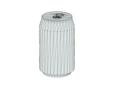 Supermarket Soda Drink Can 02 Low Poly PBR Realistic  Low-poly 3D model