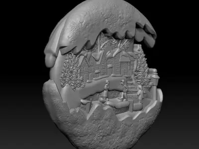 Christmas ornament cookie Free 3D print model