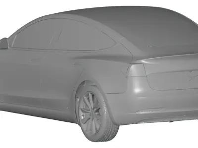 Tesla Model 3 2018 - Exterior Scan 3D model