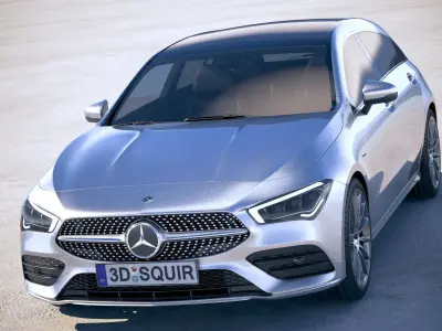 Mercedes-Benz CLA Shooting Brake 2020 3D model