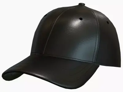 Cap Fitted  Low-poly 3D model