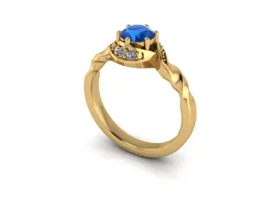 Topaz Ring 3D print model