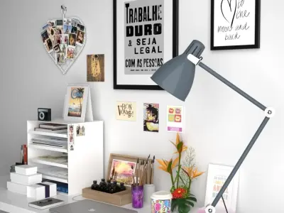 Desk decoration 3D model