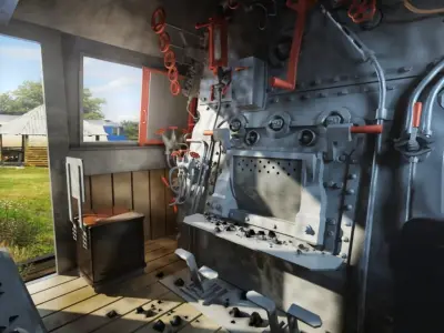 BR-52 Kriegslok Steam Locomotive Engine 3D model