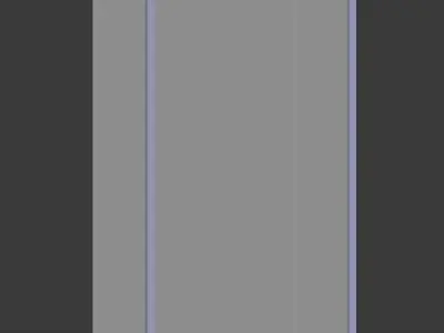 Large Wooden Wall Mirror Low-poly 3D model